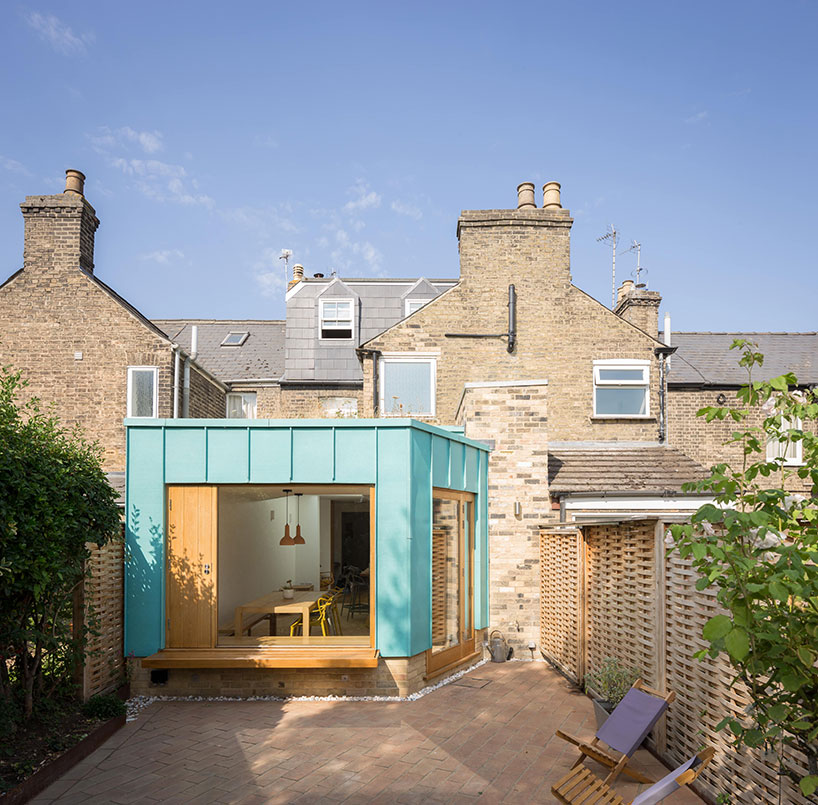 BBA completes colorful copper-clad extension to victorian mid-terrace home in the UK