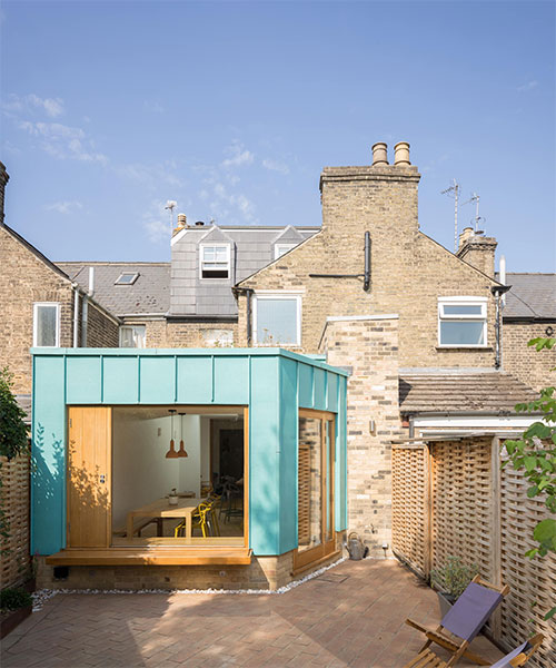 BBA completes colorful copper-clad extension to victorian mid-terrace home in the UK
