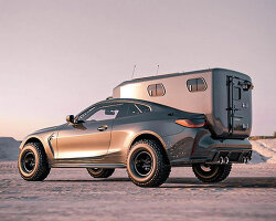 Bradbuilds modifies a BMW M4 coupe to fit a camper