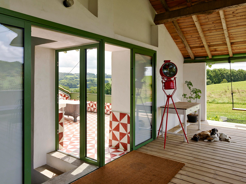 collectif encore transforms farm ruin into playful, lively house in south-western france