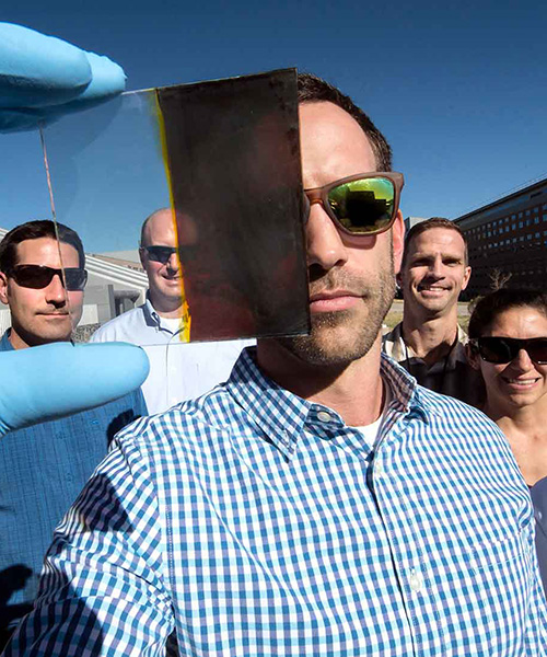 this window can go from transparent to tinted while converting sunlight into electricity