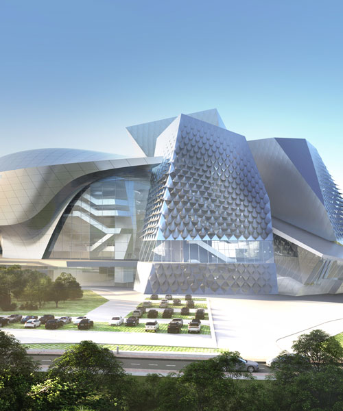 coop himmelb(l)au's monumental theater and museum complex to occupy kemerovo, russia