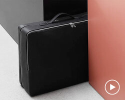 david chipperfield collaborates with TSATSAS to design the ultimate 'SUIT-CASE'