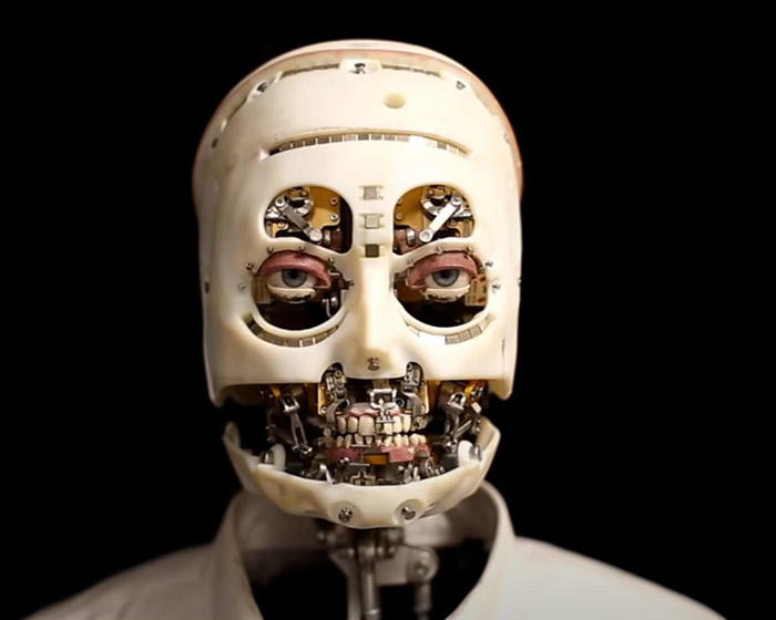disney research unveils a skinless humanoid robot with creepy lifelike eyes