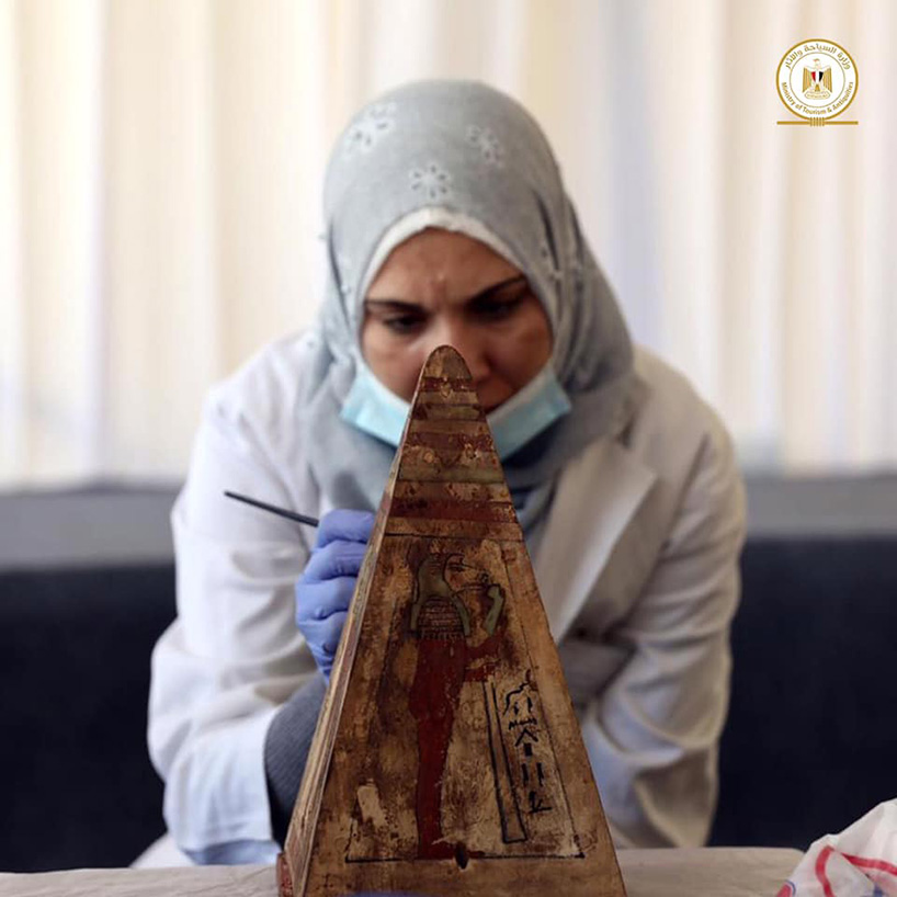 egypt unveils 100 newly-discovered sarcophagi - some with mummies inside