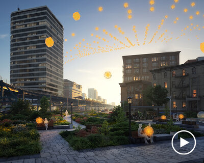 EMKAAN conceptualizes floating, drone-like circadian clouds to cool our cities