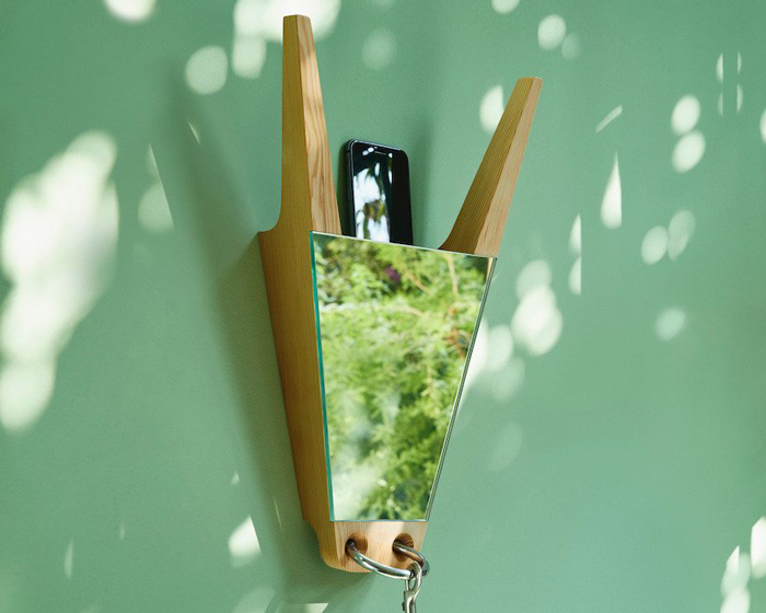 giulio iacchetti references an ox-shaped sardinian carnival mask to design 'boès' mirror