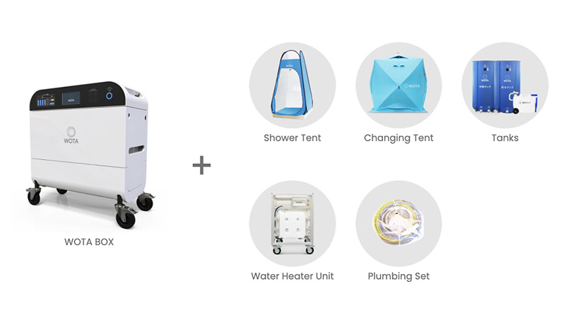 WOTA BOX portable water recycling plant + shower kit wins GOOD DESIGN award 2020 grand award