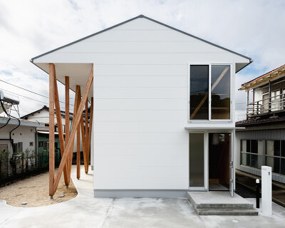 'house shazai' by nevertheless/yusuke sagawa mediates between opposing scales in japan