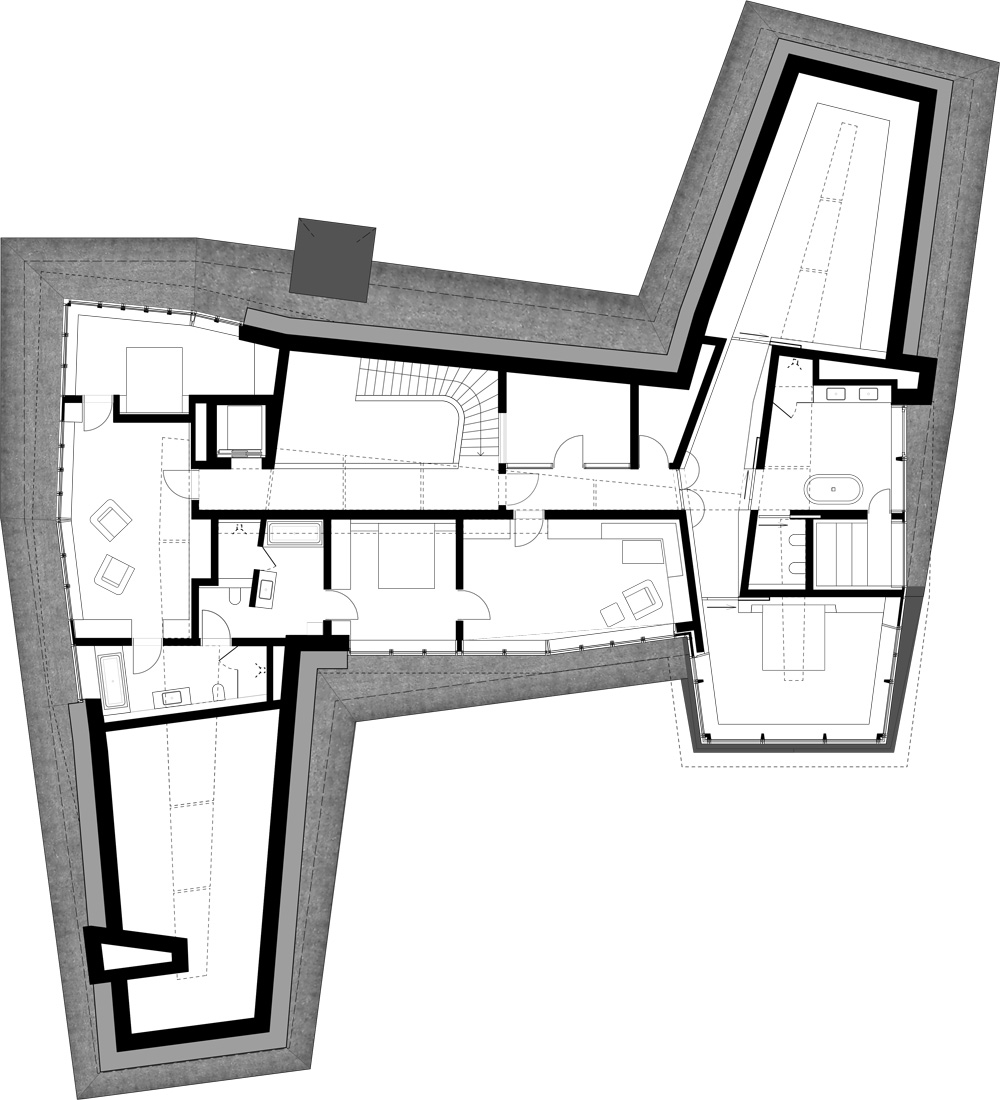 thatched hip roof tops hubschmitz architekten's house on föhr island, germany