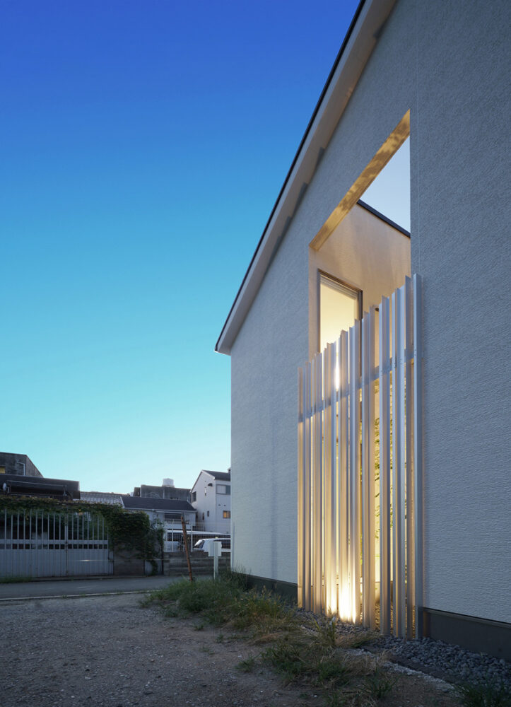 jun murata completes japanese guesthouse with small courtyard where