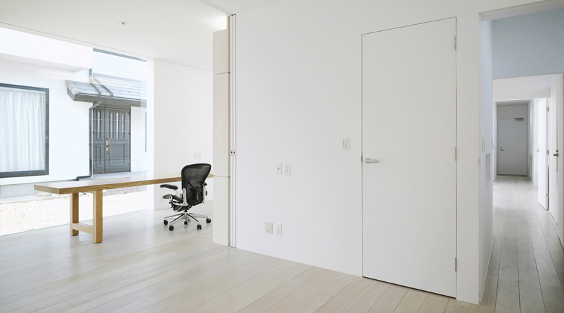 keisuke hatakenaka adds office + greenhouse to minimal residence in japan