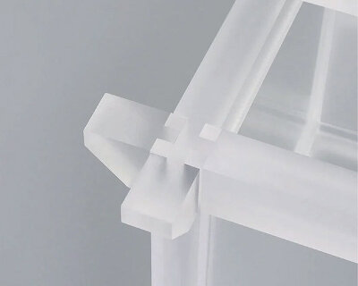 kim hyunhee reinterprets korean traditional rice chest with translucent matte acrylic