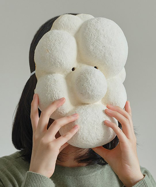 kuo duo creates mushroom mycelium masks to promote the use of biomaterials