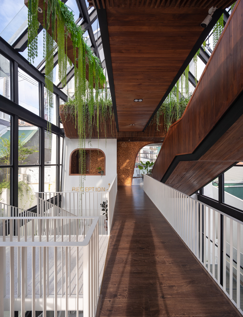 le house transforms vietnamese hotel into shining lantern with perforated steel façade