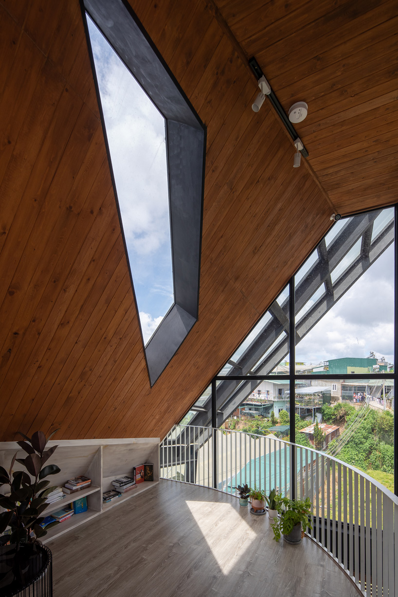 le house transforms vietnamese hotel into shining lantern with perforated steel façade