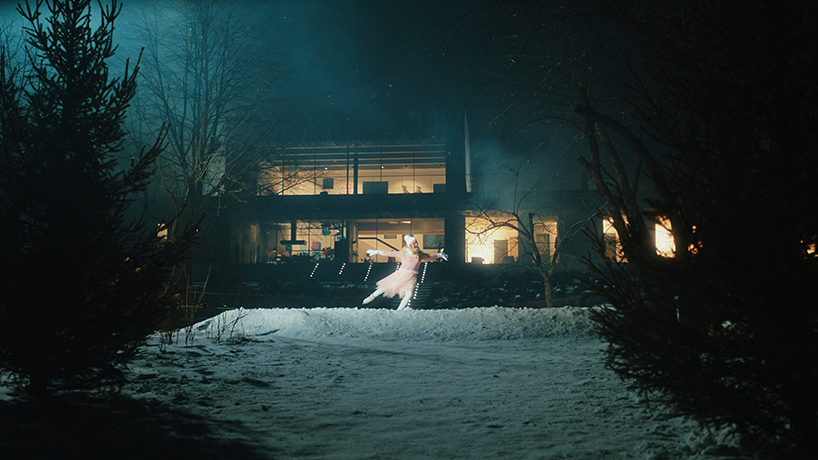 sky-frame depicts winter wonderland in living with sky-frame: moscow film