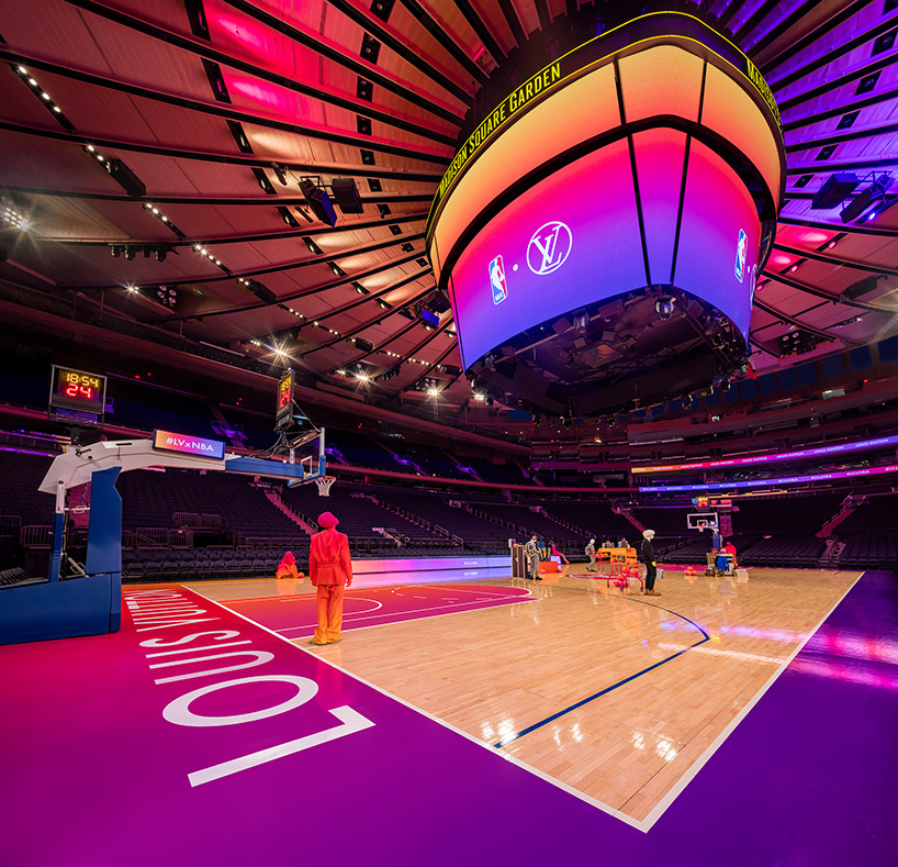 virgil abloh's LVxNBA collection debuts with virtual selling experience at  madison square garden