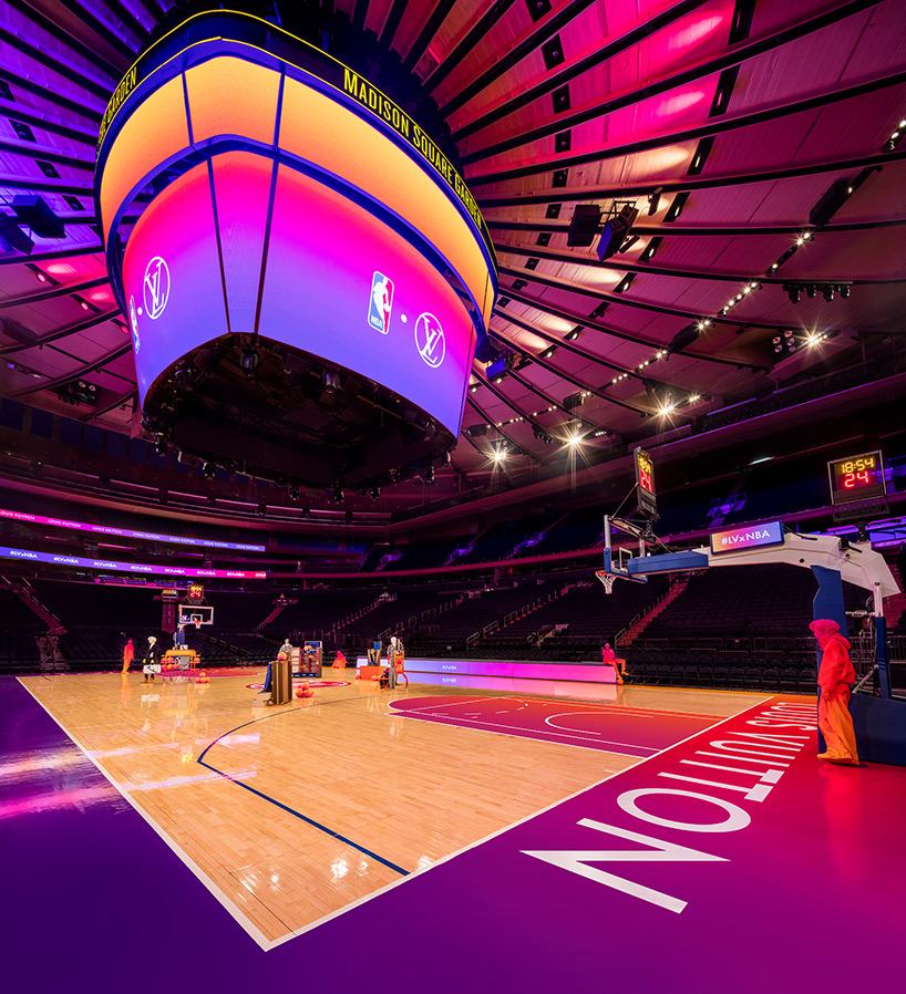 virgil abloh's LVxNBA collection debuts with virtual selling experience at  madison square garden