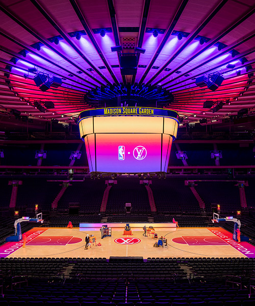 virgil abloh's LVxNBA collection debuts with virtual selling experience at madison square garden