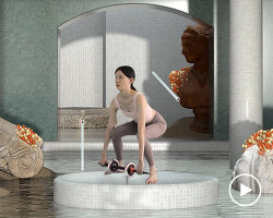 the 'merge' smart fitness mirror creates a virtual world to work out in