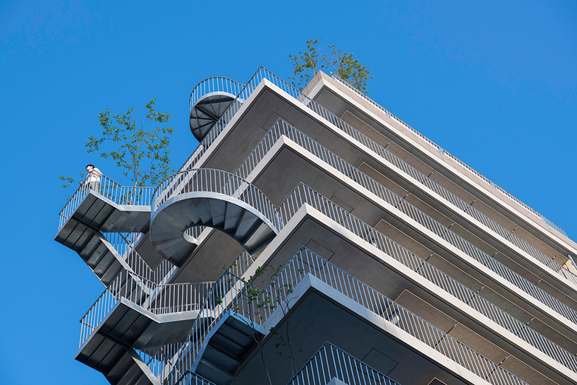 mount fuji architects studio connects 'hotel siro' in tokyo with different staircases
