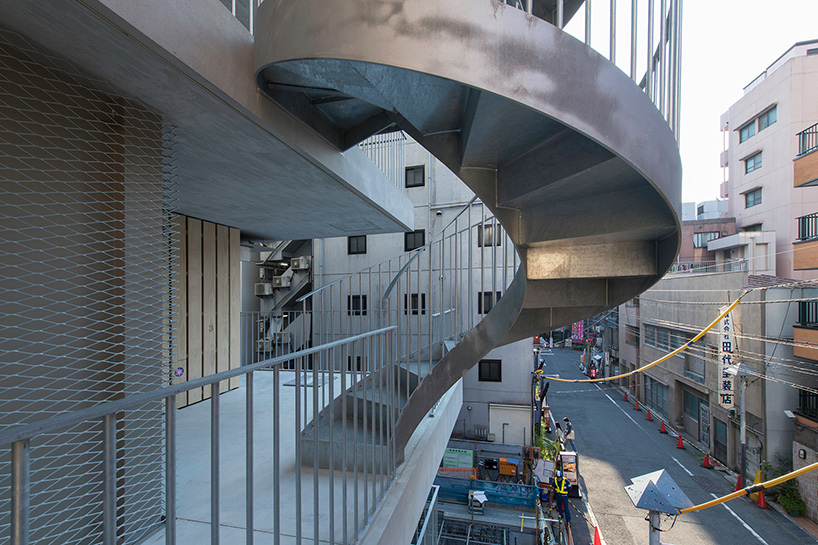 mount fuji architects studio connects 'hotel siro' in tokyo with different staircases