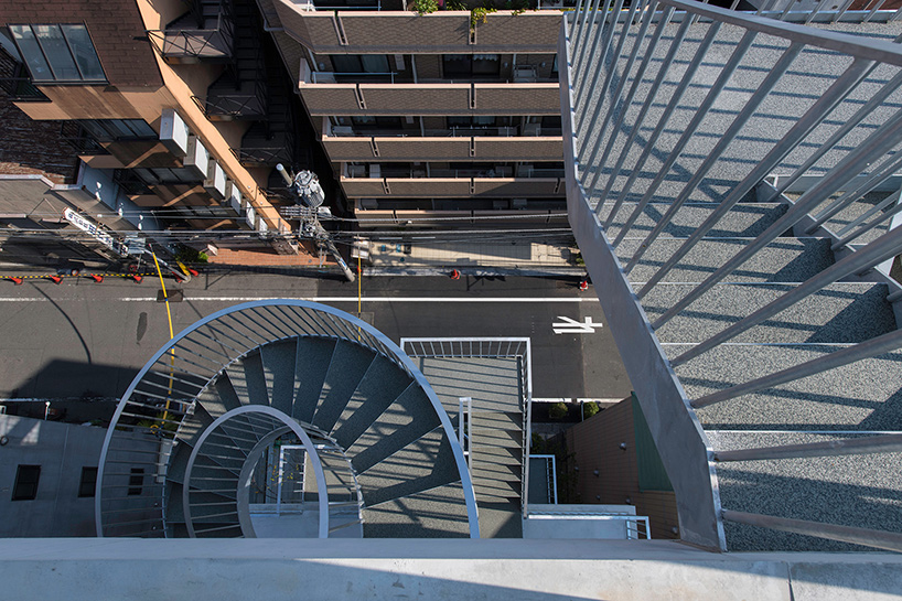 mount fuji architects studio connects 'hotel siro' in tokyo with different staircases