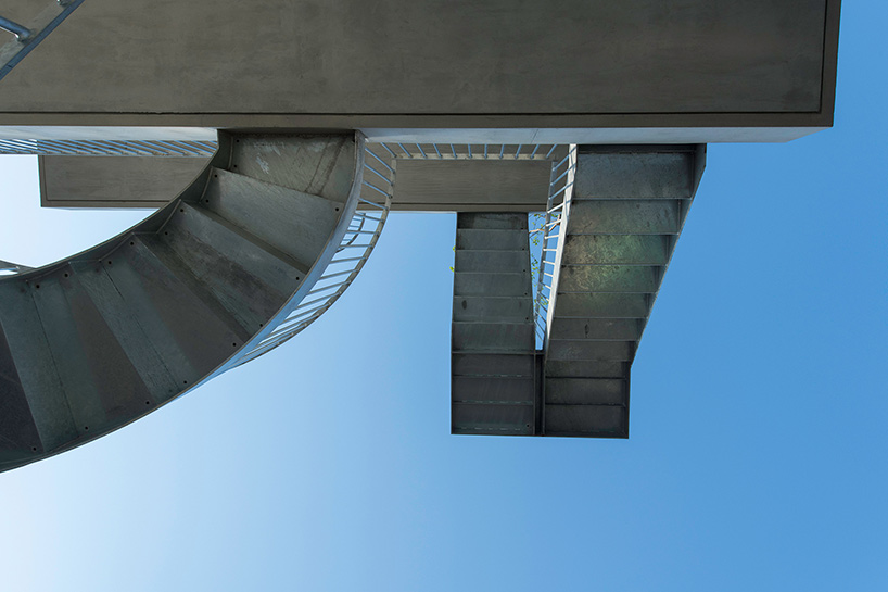 mount fuji architects studio connects 'hotel siro' in tokyo with different staircases