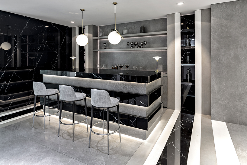neolith's sintered stone combine art and architecture for new HQ showroom