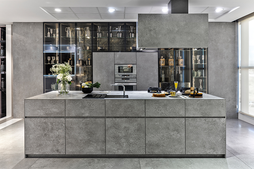 neolith's sintered stone combine art and architecture for new HQ showroom