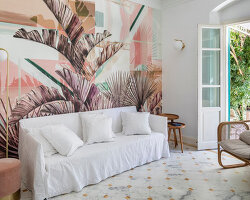 marble floors + brass details adorn this italian apartment by pardini hall architecture