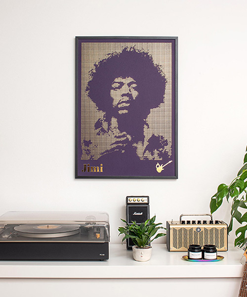 'iconic icons' is a limited edition pixelated print series depicting famous musicians