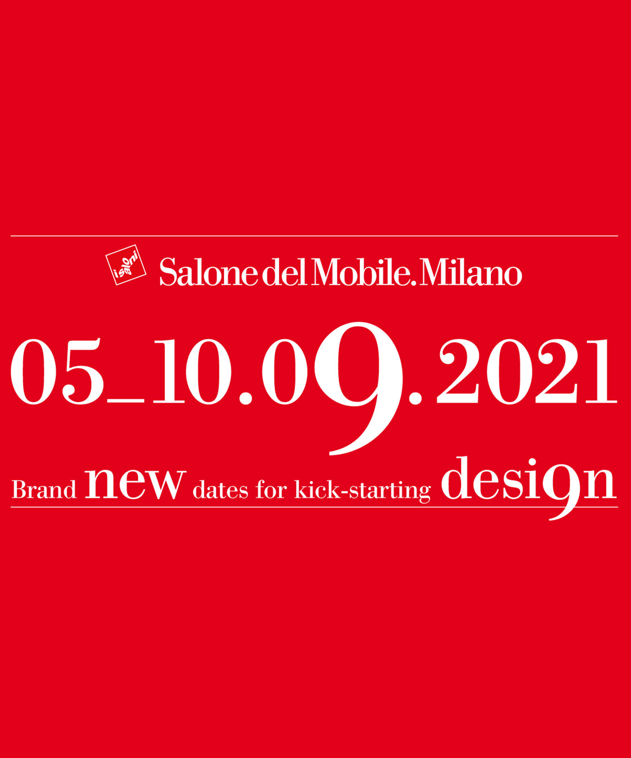 BREAKING NEWS: salone del mobile 2021 to be held – as planned – in september