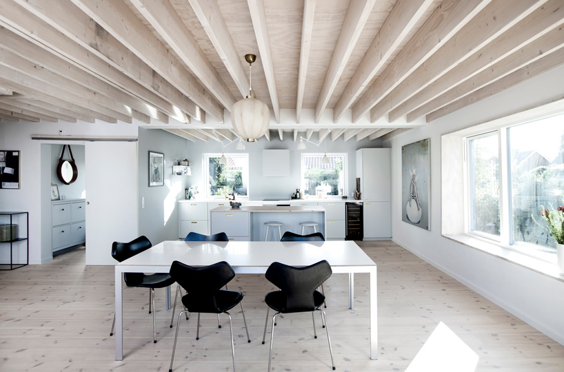 sigurd larsen clads monolithic danish house in blue corrugated steel