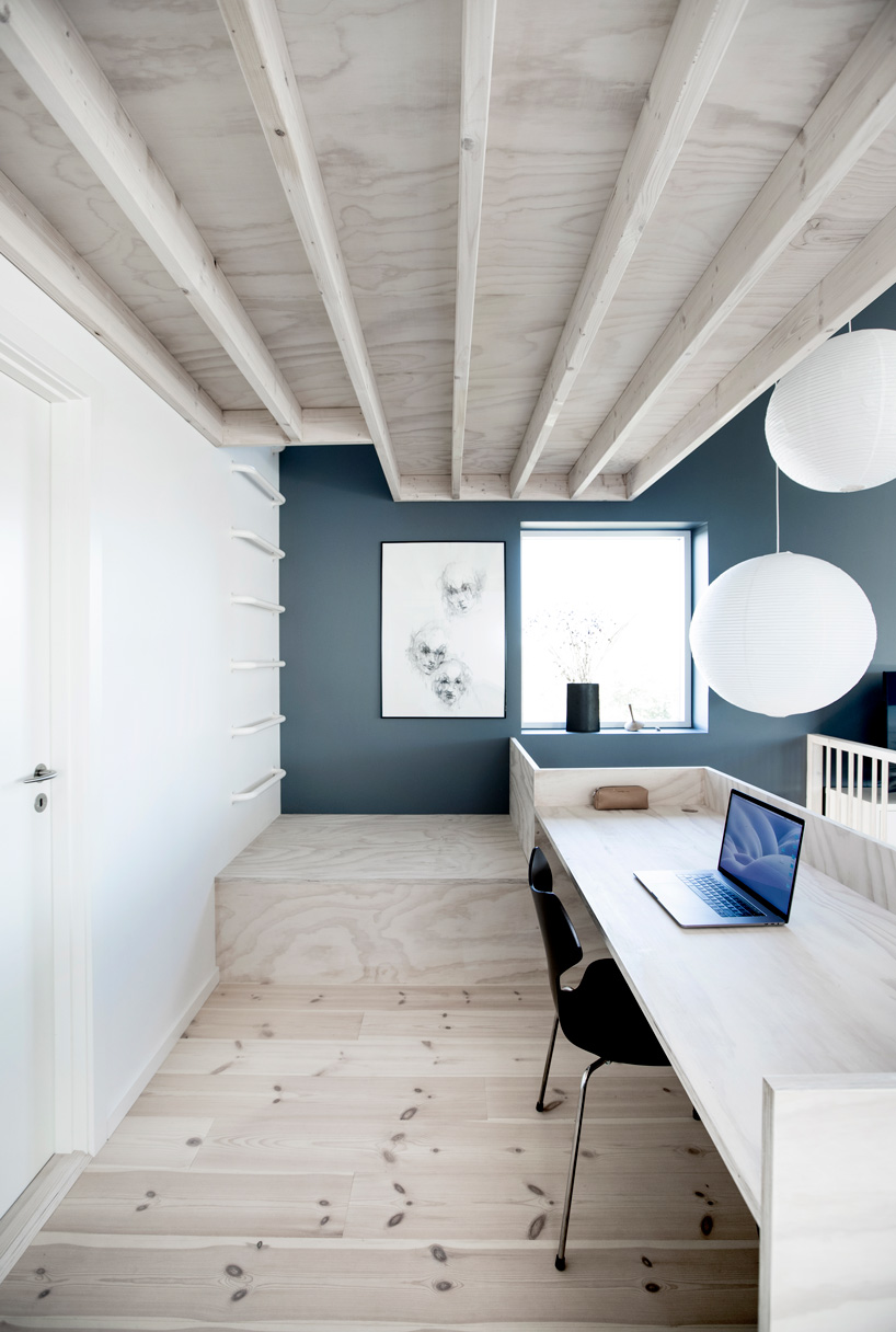 sigurd larsen clads monolithic danish house in blue corrugated steel