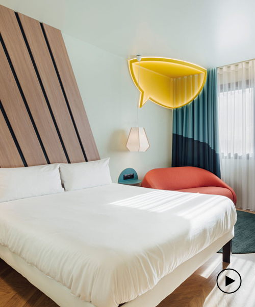 stone designs references spanish comics from the 1950s for madrid hotel interior