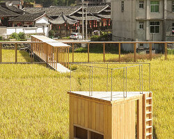 wiki world invites villagers to co-build timber pavilions next to historic castle in china
