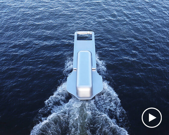 this zip-fastener ship by yasuhiro suzuki unzips tokyo's sumida river waters