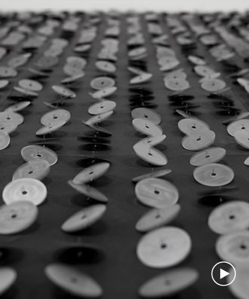 zimoun puts 1944 metal discs into rotational motion in new audiovisual installation