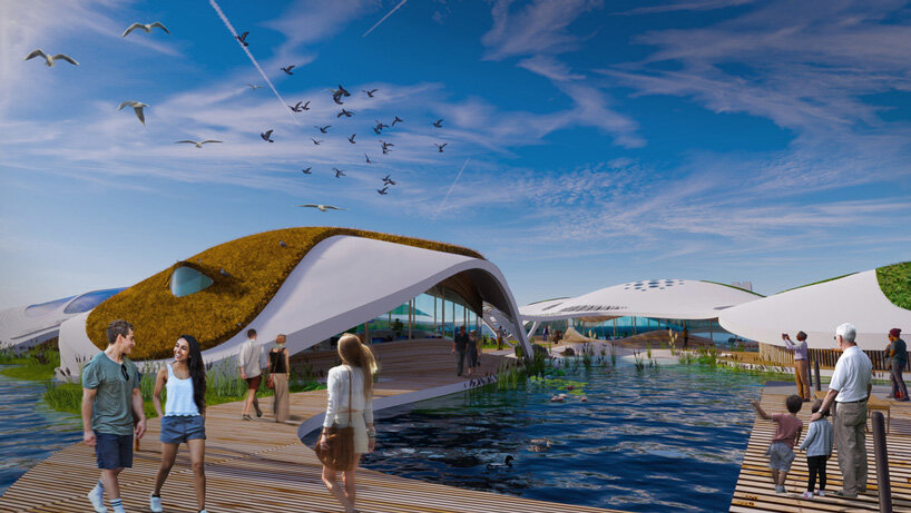 3deluxe envisions floating campus complete with a natural biotope for manhattan