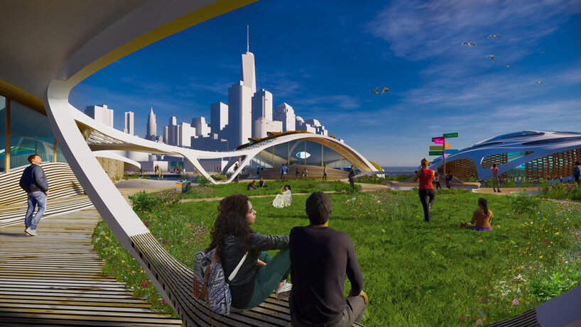 3deluxe envisions floating campus complete with a natural biotope for manhattan