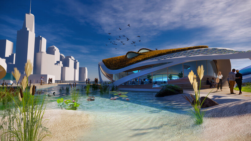 3deluxe envisions floating campus complete with a natural biotope for manhattan