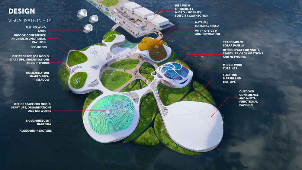 3deluxe envisions floating campus complete with a natural biotope for manhattan