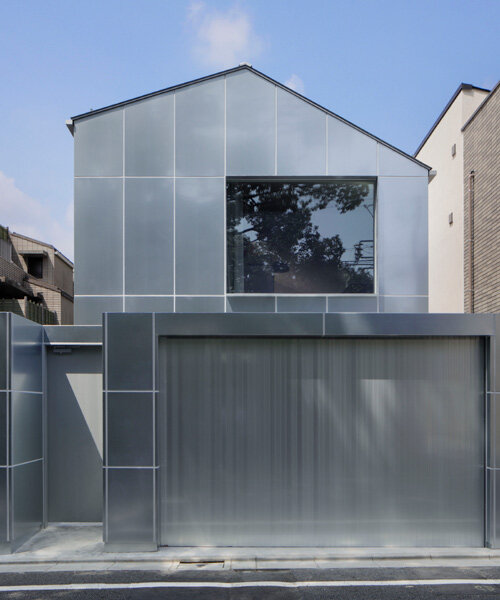 CASE-REAL clads entirety of house in higashi-gotanda with galvanized steel