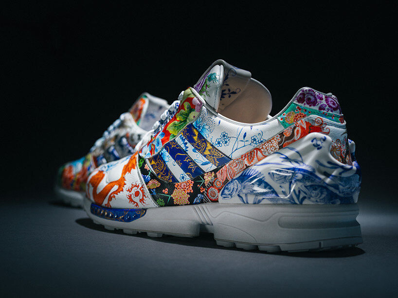 adidas X meissen unite to create hand-painted ZX8000 porcelain art 