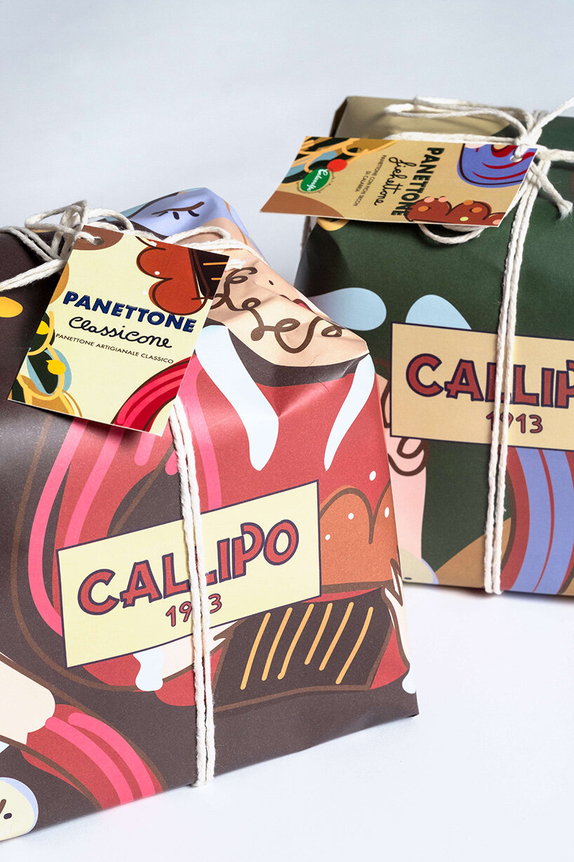 antonio aricò's packaging design for callipo combines doodles with italian mythologies