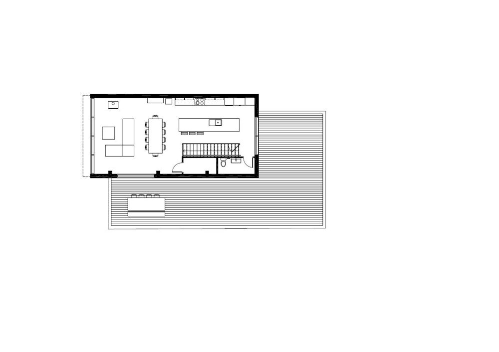 architecture49 stacks two off-center volumes into 'le littoral' holiday residence in canada