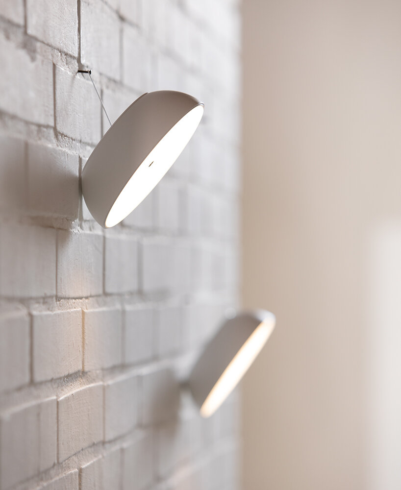 innovative, functional yet sculptural axolight designs shine bright in total white