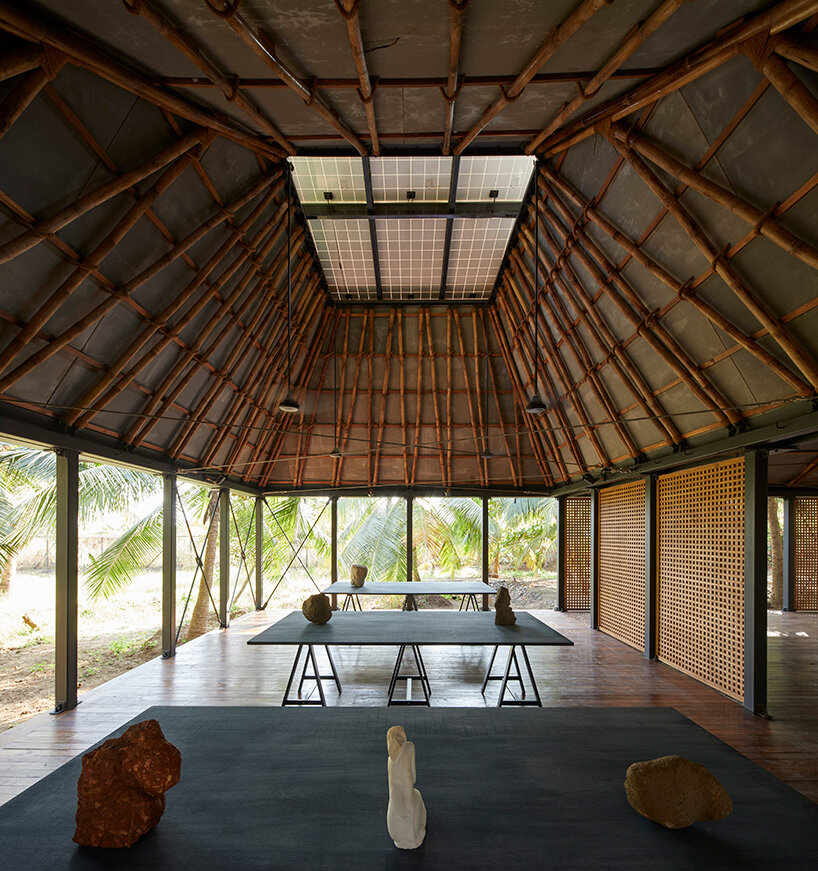 architecture brio elevates mumbai artist retreat on boulders to protect it from flooding